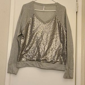Womens v-neck sweatshirt